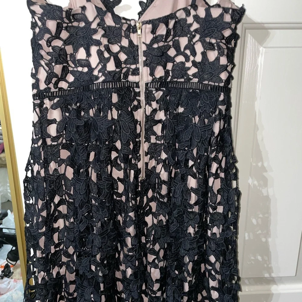 Aqua Black Lace midi dress - Picture 4 of 5